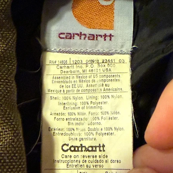 VTG Carhartt Jacket Men 5XL BRK Hooded Yukon Extremes Artic Quilt Lined J133 BRK